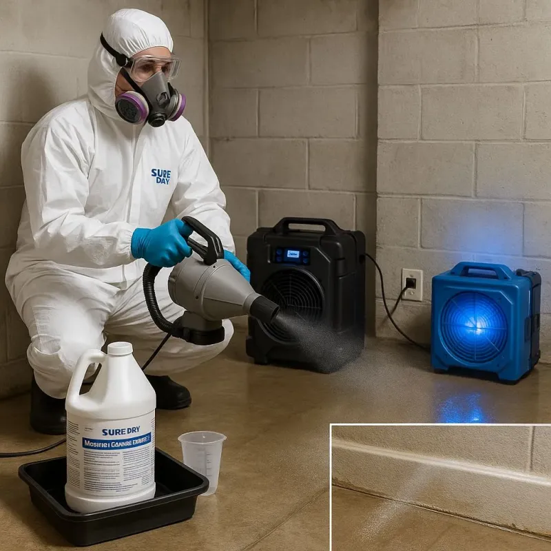 Sanitization and Odor Removal process in New Burlington, OH